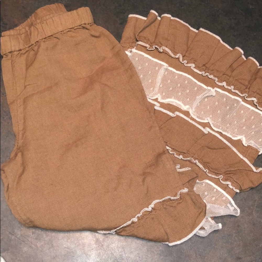 Mustard Pie Ruffle Pants